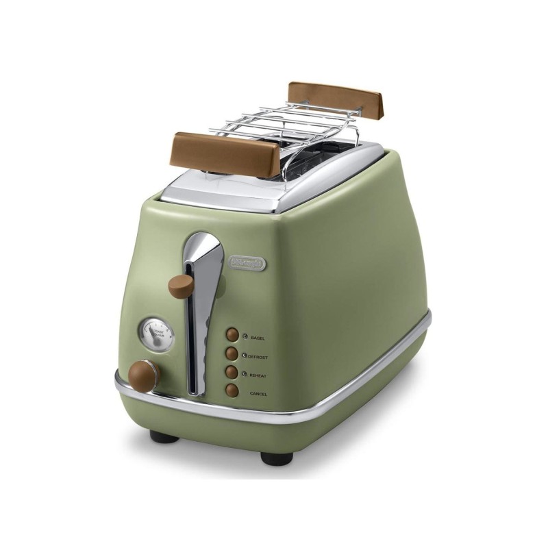 DeLonghi CTOV 2103.GR Icona Vintage Toaster Verde